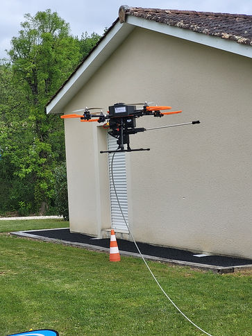 nettoyage de façades toiture drone