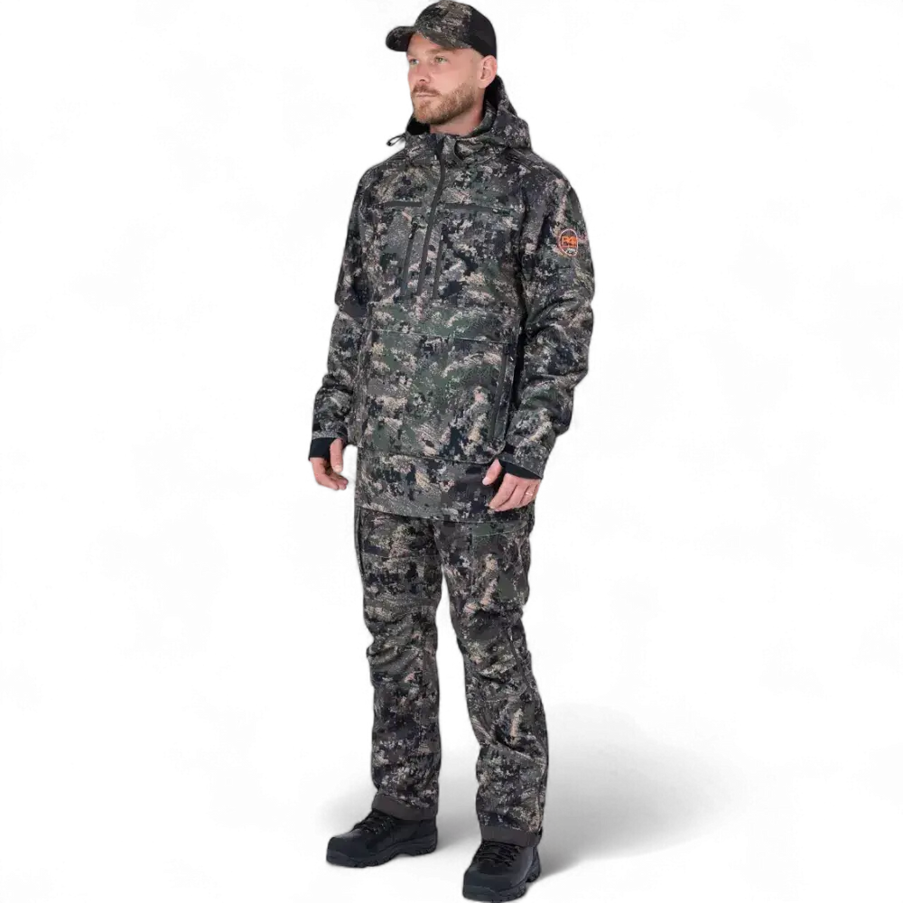 P4H RECON XT – Jaktdress med anorakk og bukse med bukseseler – Grønn/Camo (P4H)