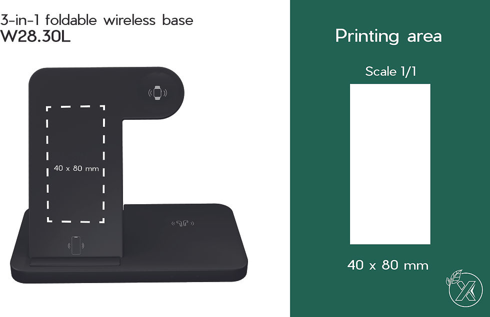 Miniature : W28 - Support à induction pliable 3-en-1