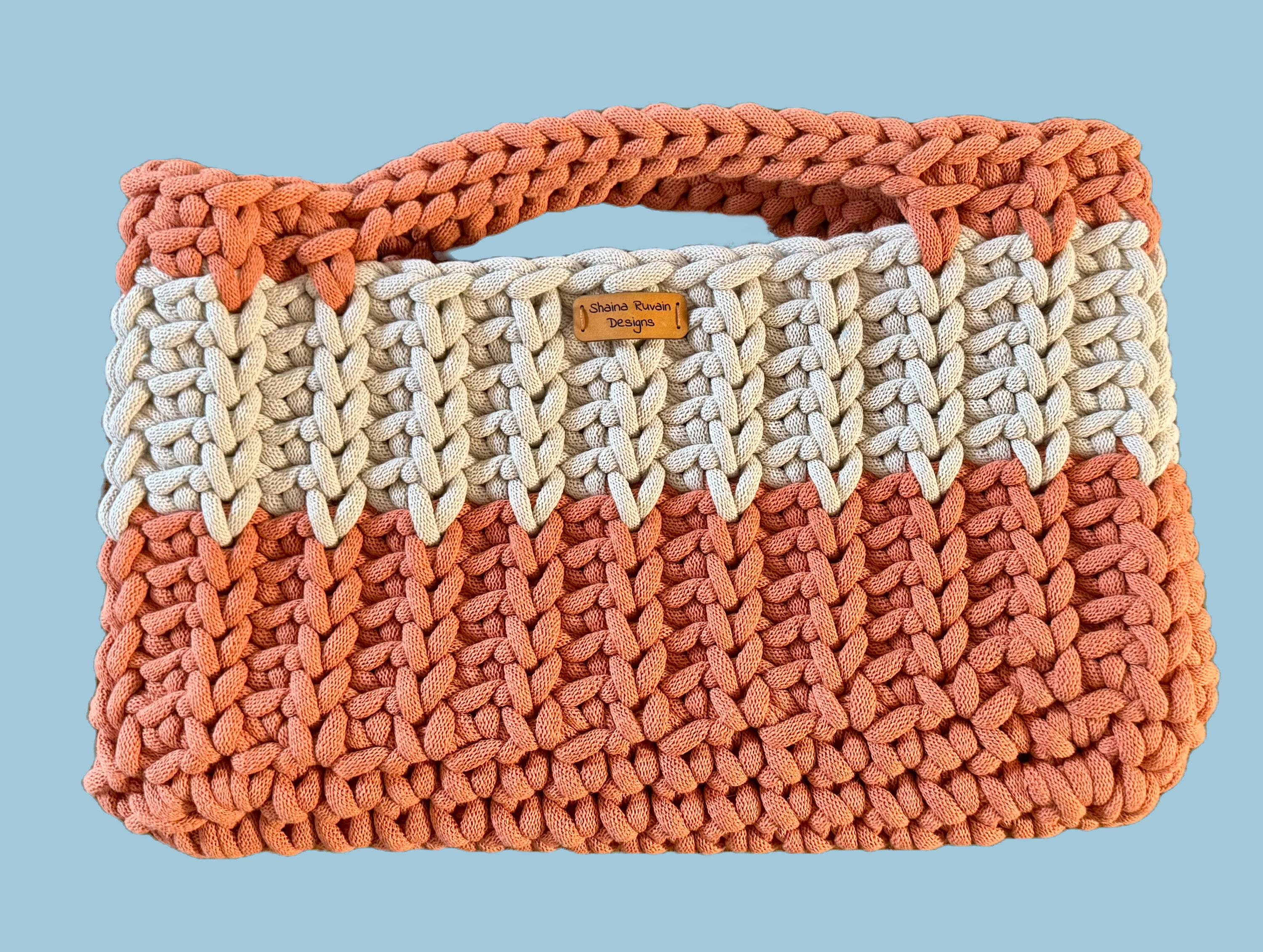 Terracotta - Cashmere Beige Large Tote