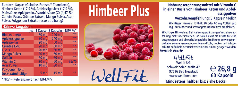 Miniaturbild: Himbeer Plus - 60 Kapseln