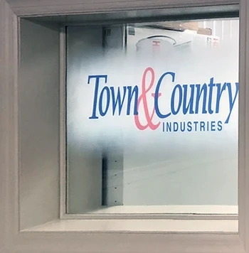 Town & Country Miami Showroom office interior glass doors