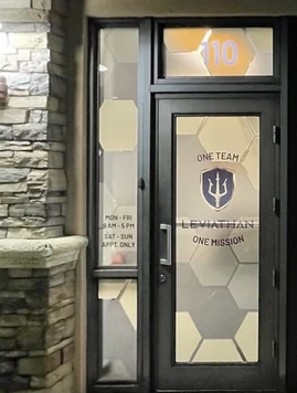 Security Contractor interior office doors with glass