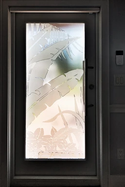 main door with window design Florida Style