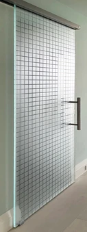 custom interior glass doors and modern barn door