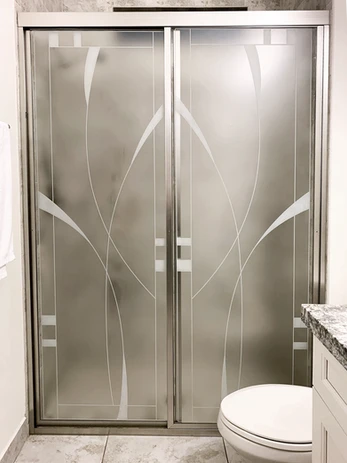 Mirrored Design Shower Enclosure