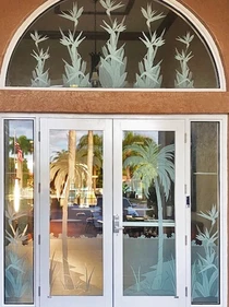 Clubhouse Custom Entrance Decorative Sidelights