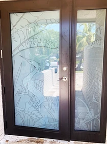 Decorative Front Door and Decorative Glass Door Sidelights