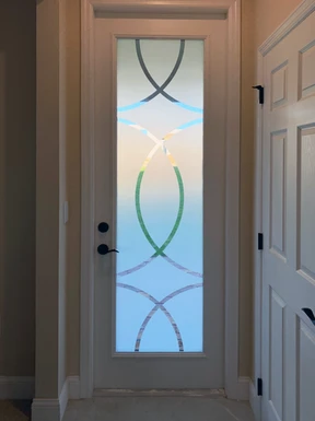 main door with window design with a Classic look