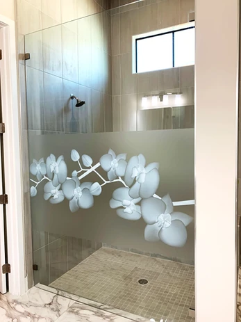 The White Orchid shower enclosure design