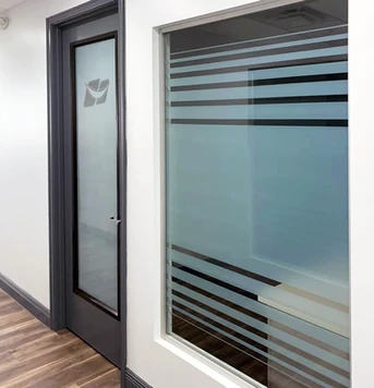 Wintergarden Smile internal office doors with glass