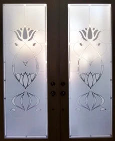 Art Nouveau Front Entrance Design decorative front doors with glass