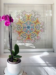 An Hand-Colored Mandala