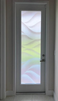 decorative main door glass design for home