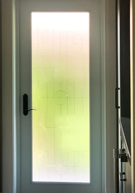 Almost Invisible entrance glass door design