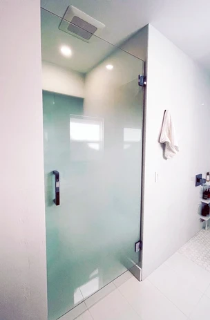Custom Gradient Shower Enclosure Design