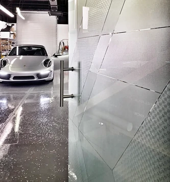 A Clear Fros Door commercial interior doors with glass