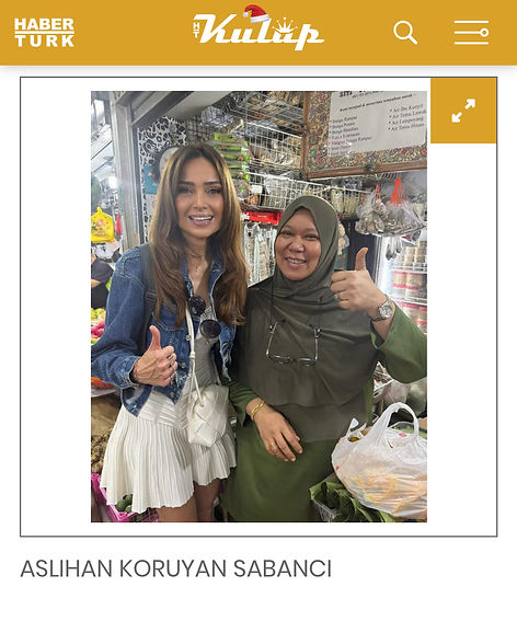 Aslihan Koruyan Sabancı Bloomberg HT Singapur Pasar Geylang Serai
