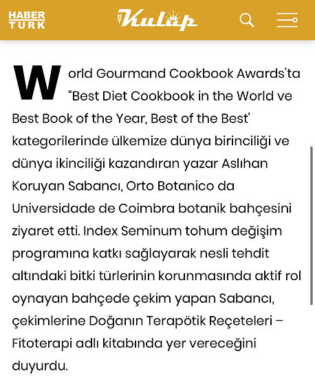 Aslıhan Koruyan Sabancı Bloomberg HT Portekiz Orto Botanico Botanik Bahçe Ziyareti