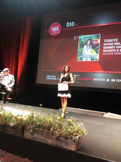Aslıhan Koruyan Sabancı Best in the World Awards,  Umea, Sweeden 2023  ​  Best Diet Cookbook in the 
