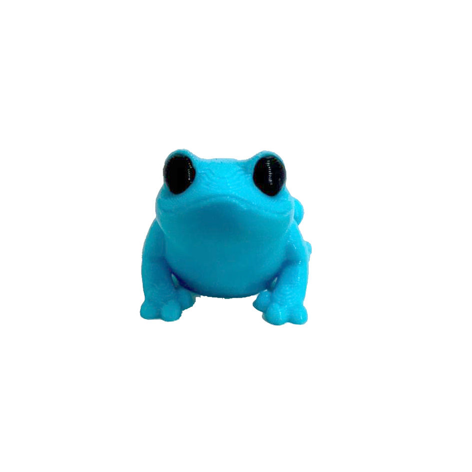 Miniatura: Sapo Azul em 3D - Miniatura Articulada