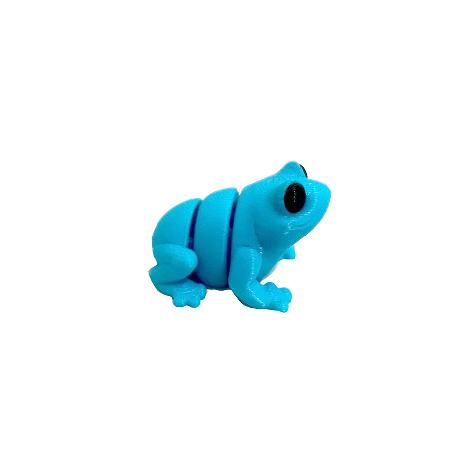Sapo Azul em 3D - Miniatura Articulada