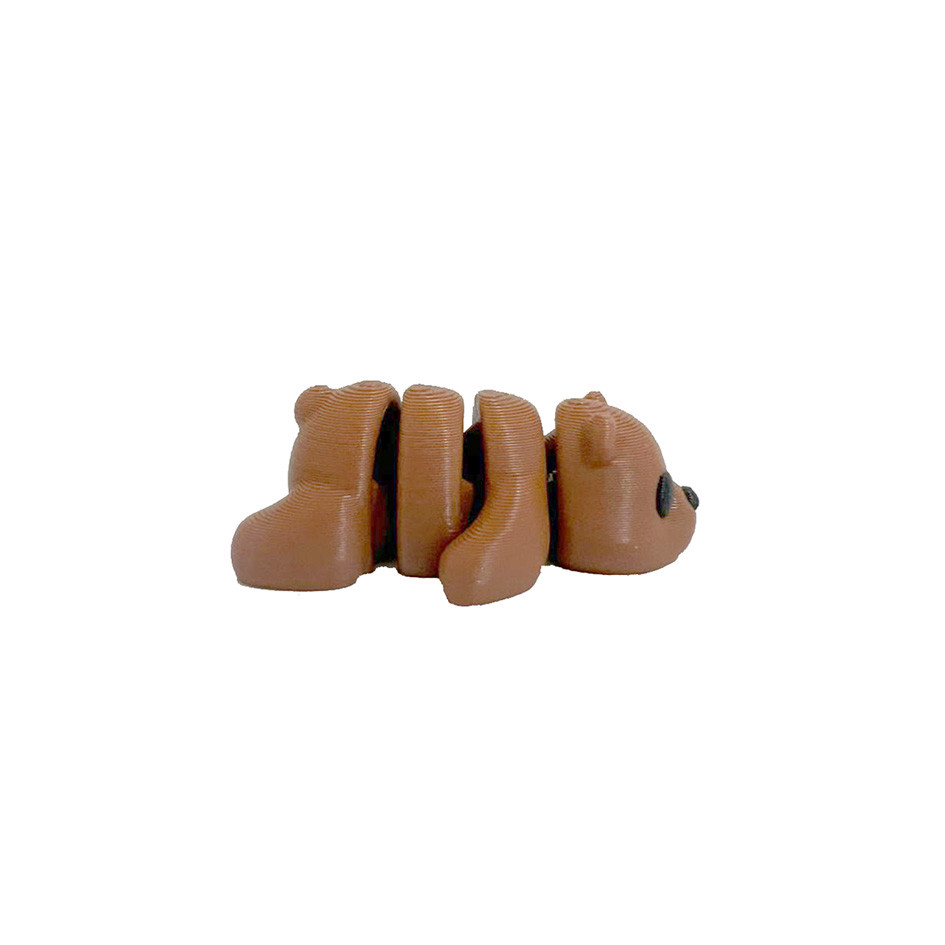 Urso Pardo em 3D - Miniatura Articulada