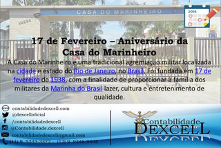 17 de Fevereiro – Aniversário da
Casa do Marinheiro
