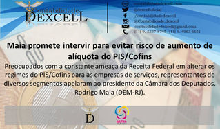 Maia promete intervir para evitar risco de aumento de alíquota do PIS/Cofins