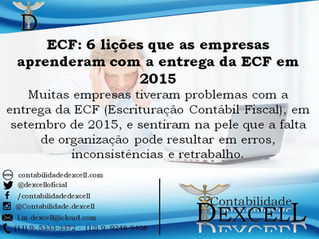 ECF: 6 lições que as empresas aprenderam com a entrega da ECF em 2015