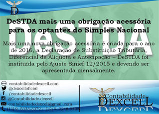 DeSTDA mais uma obrigação acessória para os optantes do Simples Nacional
