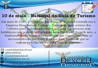 10 de maio - Nacional do Guia de Turismo