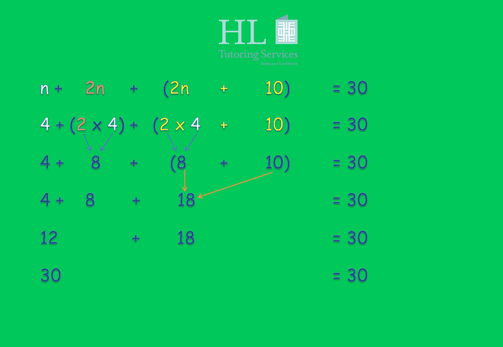4 + 8 + 18 = 30