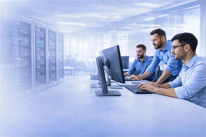 The PC Lounge team providing professional IT support in Nottingham