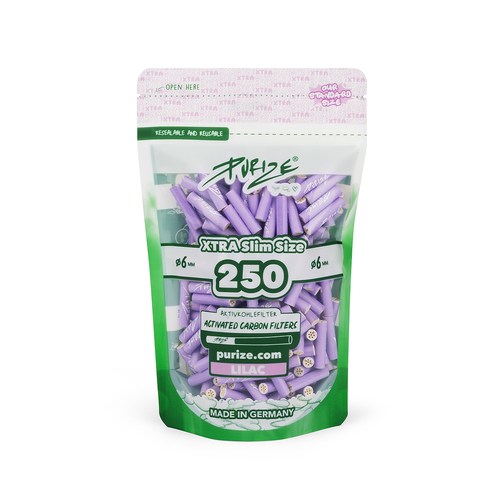 Miniaturbild: 250 PURIZE® XTRA Slim Size 6mm - Aktivkohlefilter