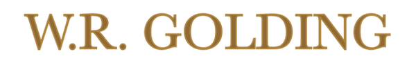 W.R. Golding gold logo
