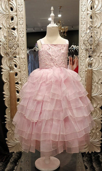 Thumbnail: ANNA PINK RUFFLE DRESS