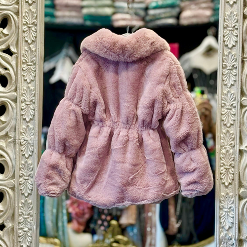 RAVEN - PINK PLUSH FAUX FUR JACKET | ORNE MINIS | Raven - Pink