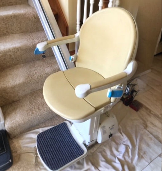 Handicare 1000 Stairlift at the bottom landing