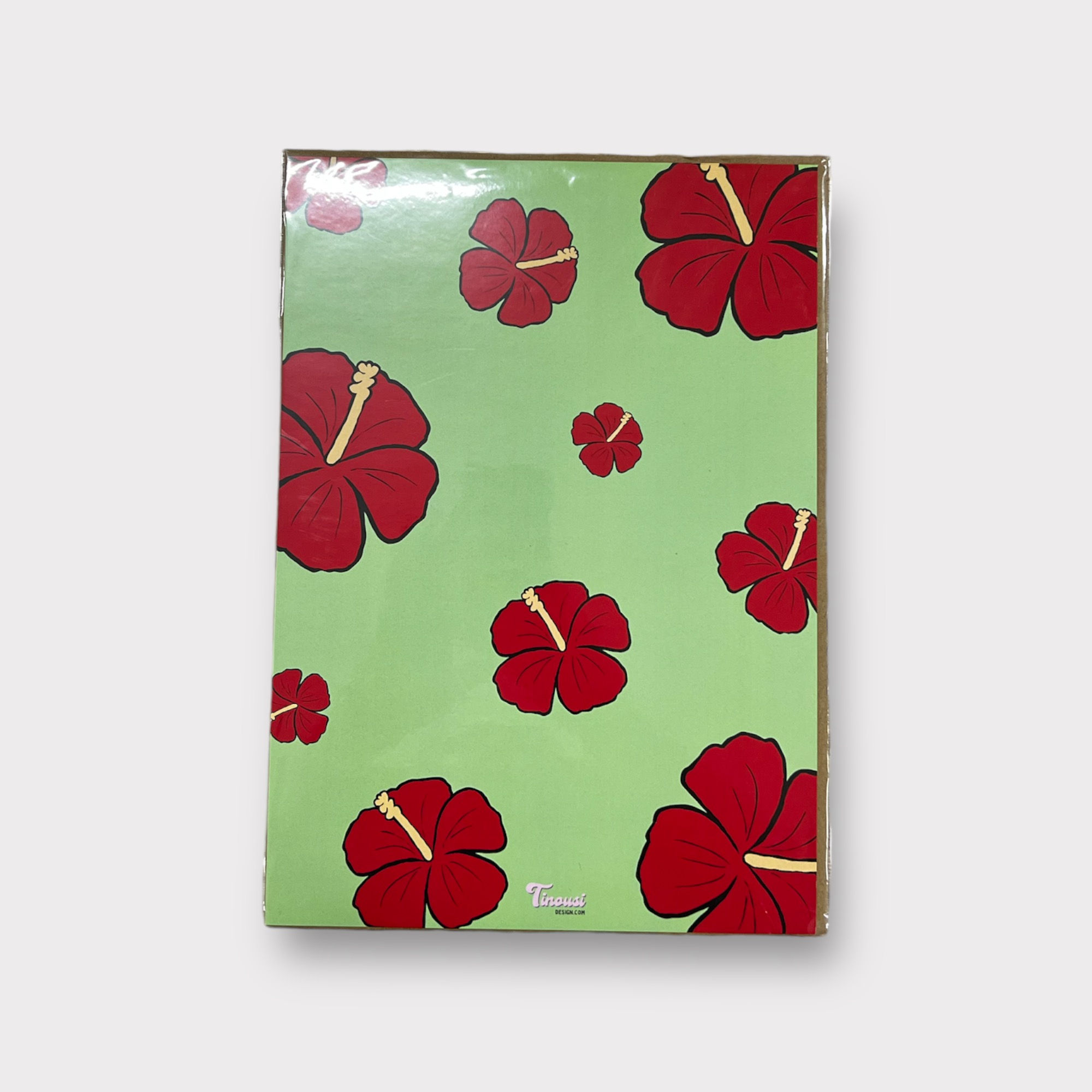 A4 PRINT - Red/Green Hibiscus