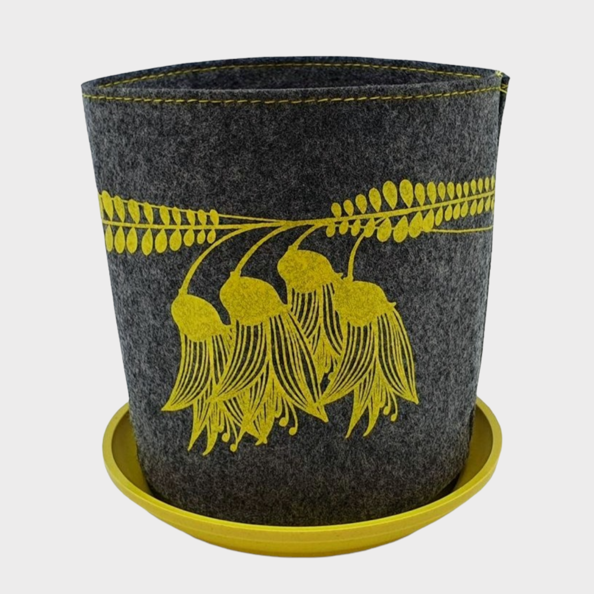 GROW BAG - Kowhai Yellow On Grey, JLD