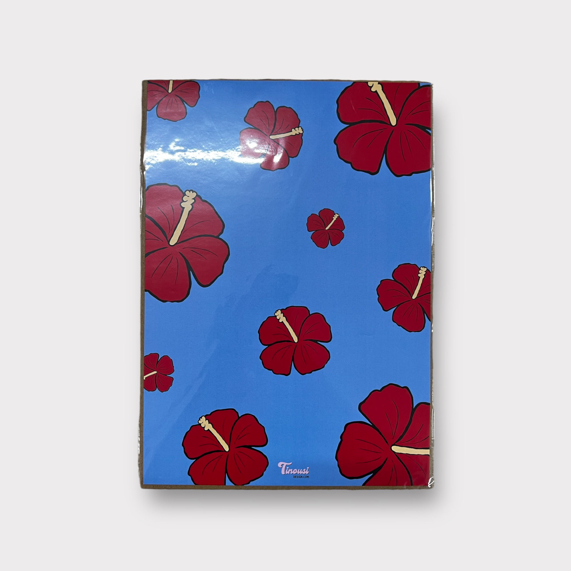 A4 PRINT - Red/Blue Hibiscus