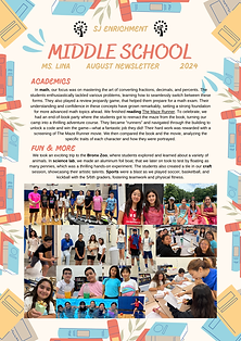 Middle School 2024 Newsletter August.png
