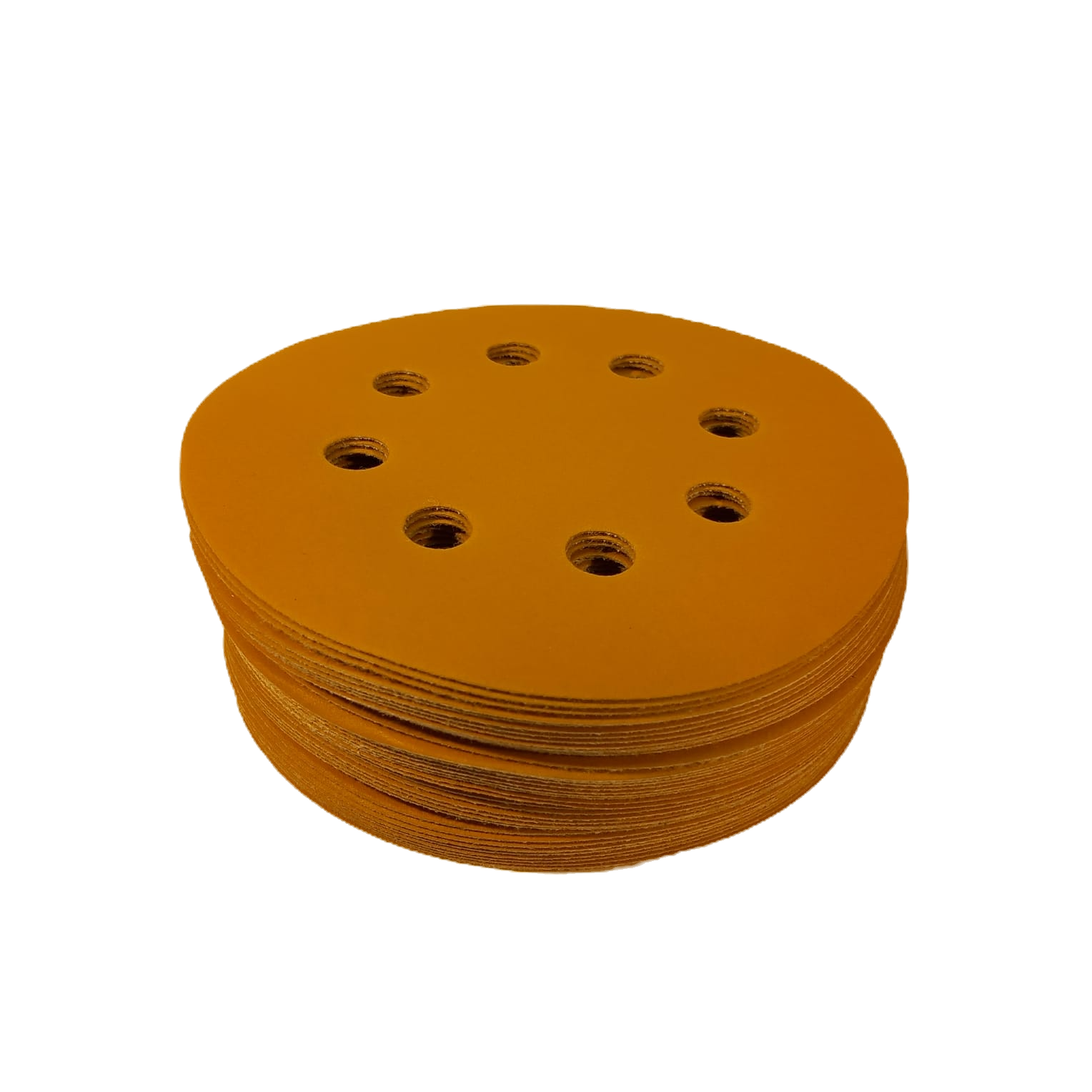 40x P400 125mm, Gold Sanding Discs (8-Hole)