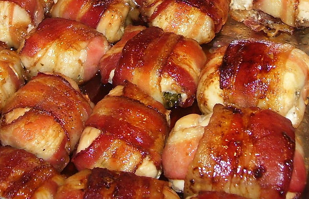 A Picture of bacon wrapped chicken - Taste Of The Best Catering LLC serves the Columbus, Cleveland & Akron Ohio areas. There are 2 locations. 1542 Parsons Ave. Columbus, OH 43207.  1938 Euclid Ave. Cleveland OH 44115. Contact number is 614-358-4559.  Website is www.TasteOfTheBestCatering.com   Ohio MBE & EDGE Certified Minority Owned & Operated Business Licensed & Insured Caterers