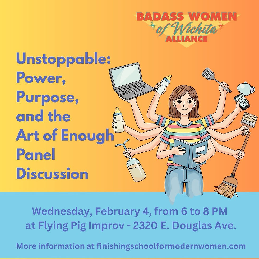 Unstoppable: Power, Purpose, and the Art of Enough Panel Discussion