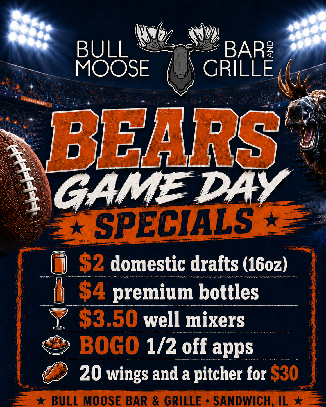 Things to Do in Sandwich IL Oct 11–17: Bears Watch Party, Sip & Stroll, Sweetest Day & More