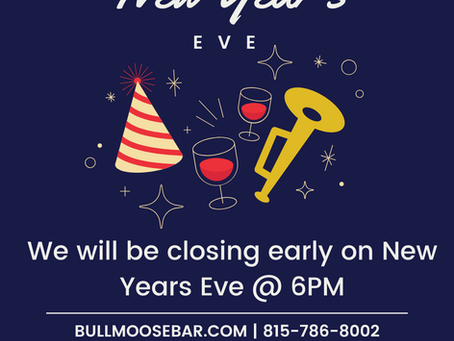 🎉 New Year’s Eve at Bull Moose Bar & Grille: Thank You for a Great Year