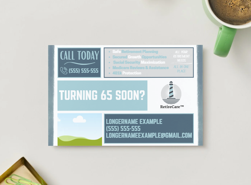 RetireCare T65 Postcard