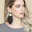 Thumbnail: Oversized Tassel Drop Earrings